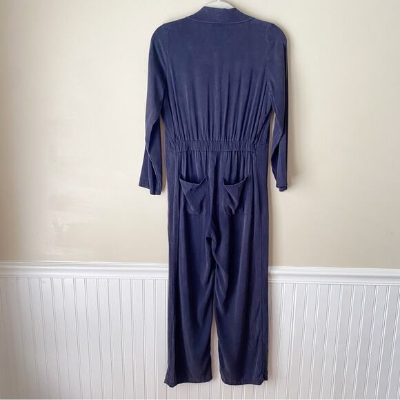 Rachel Pally | Shelby Jumpsuit Coveralls Utility Minimalist Indigo Blue XS - Picture 7 of 10